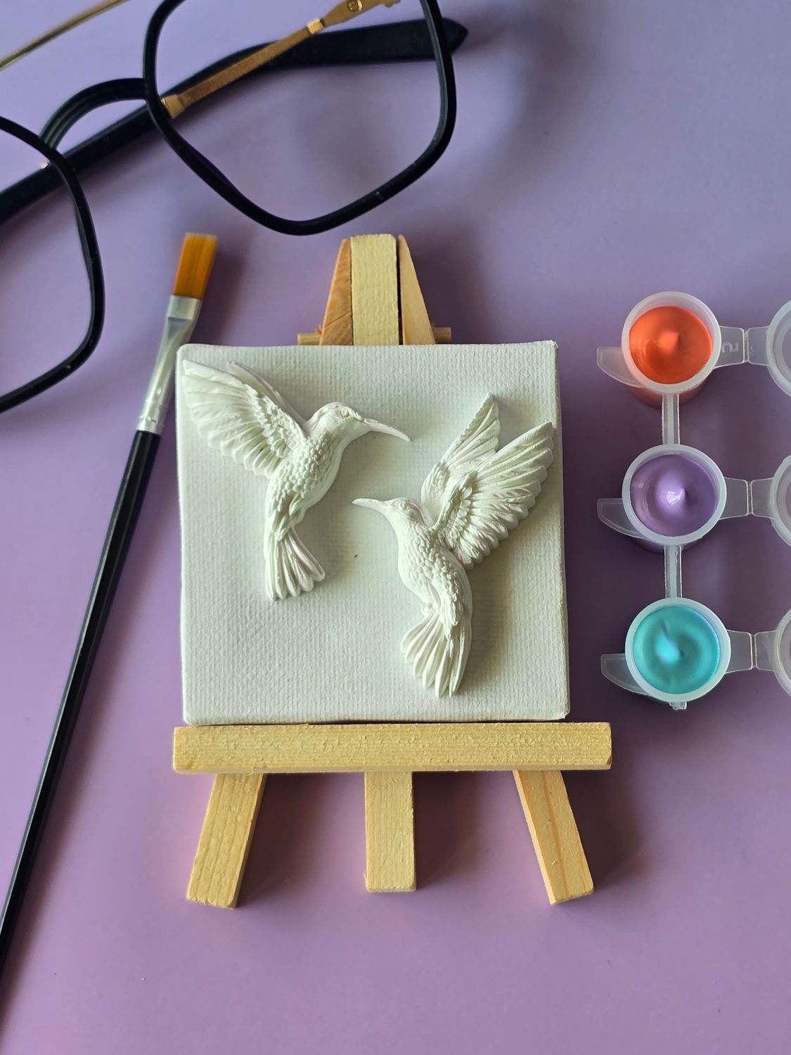 Mini koliber Kasia i Basia – zestaw do malowania 3D na płótnie
