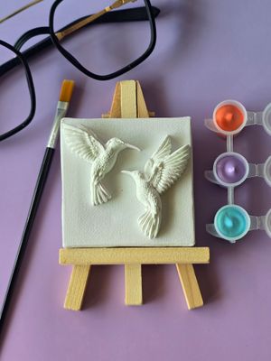 Mini koliber Kasia i Basia – zestaw do malowania 3D na płótnie
