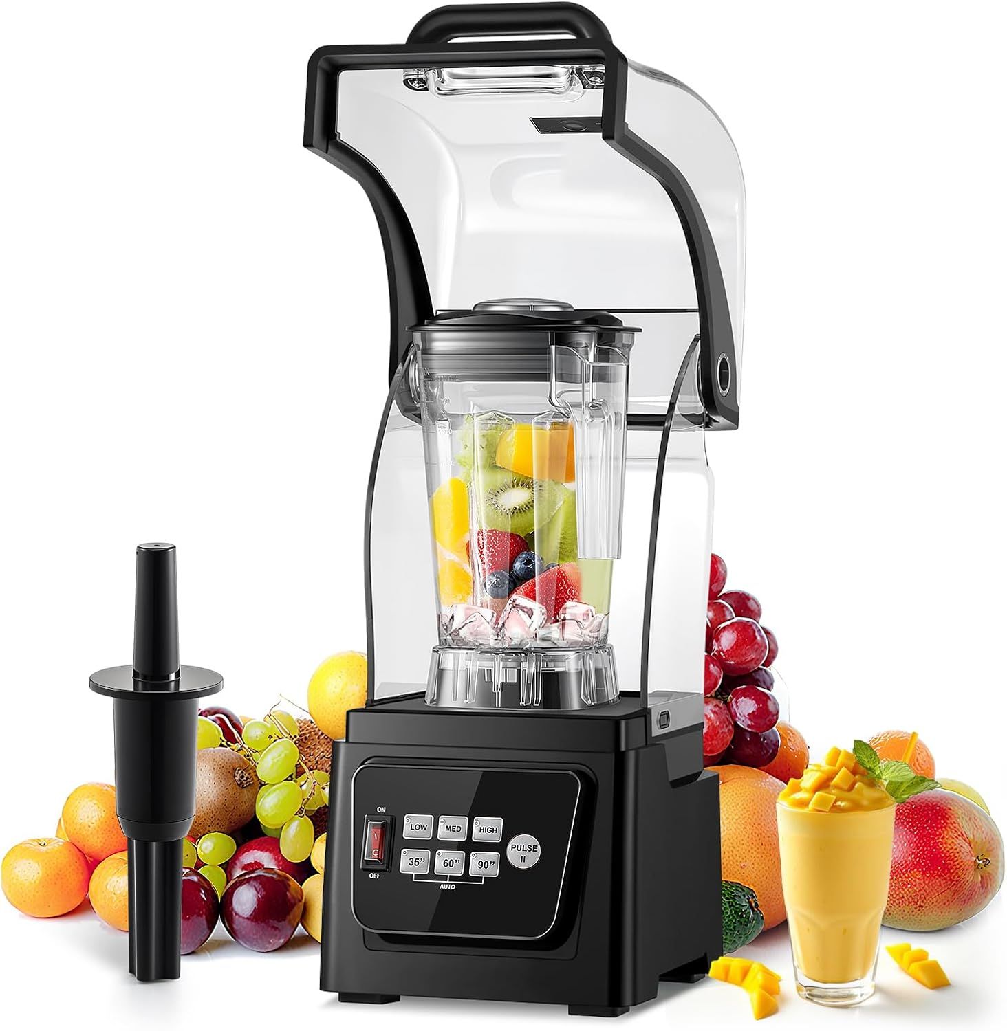 2L Professional Quiet Blender – 1600W High-Performance Smoothie Maker