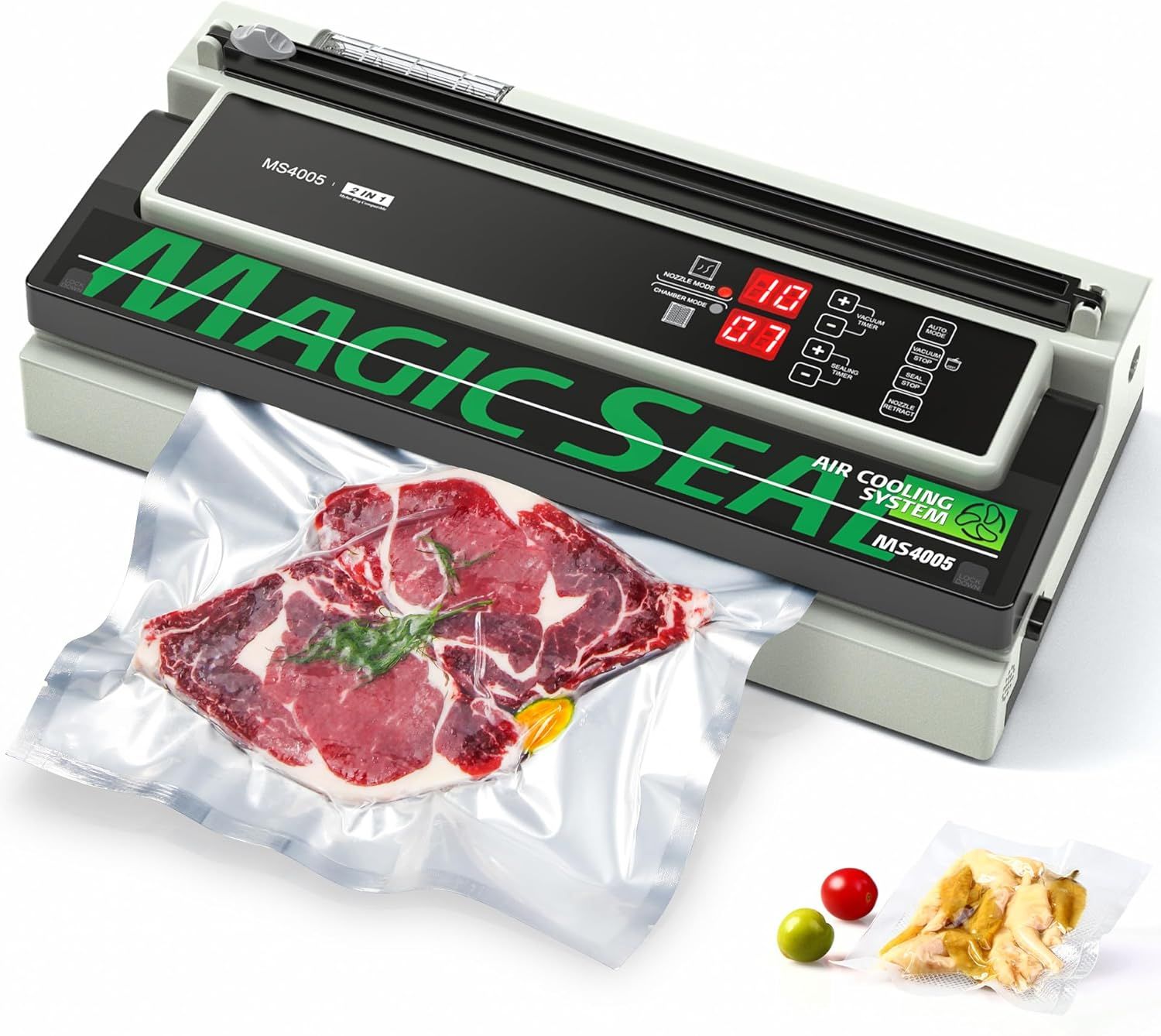Professional Vacuum Sealer Machine – Double Pump, Auto Cooling &amp; Mylar Compatible
