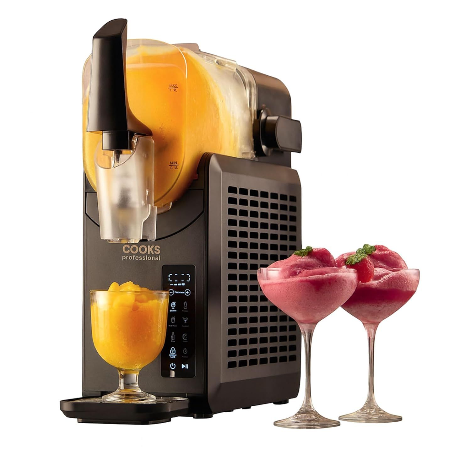 Professional 2.5L Slushy Maker – 5 Presets, Self-Cleaning &amp; Cooling