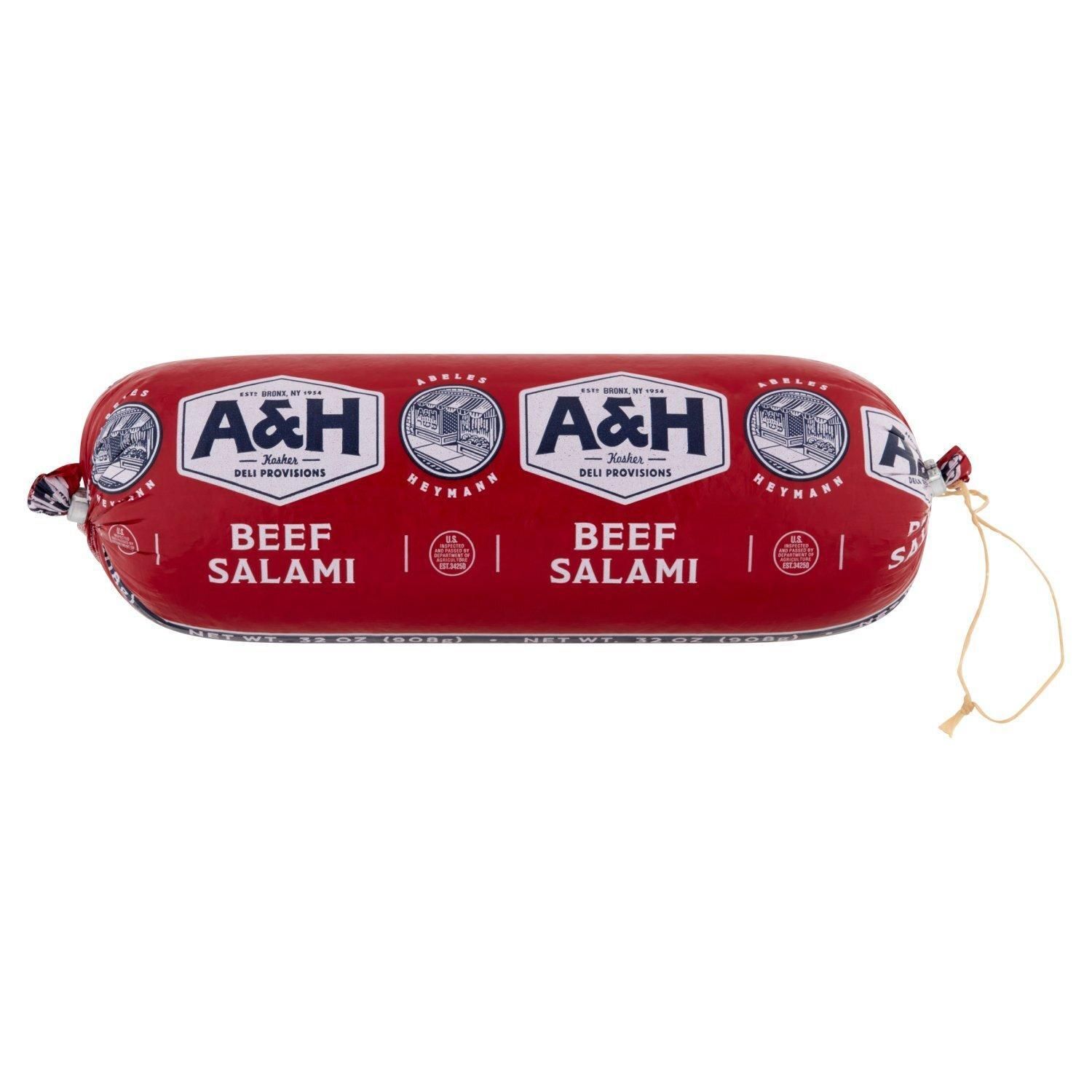 A&amp;H, Beef Salami Roll, 32oz