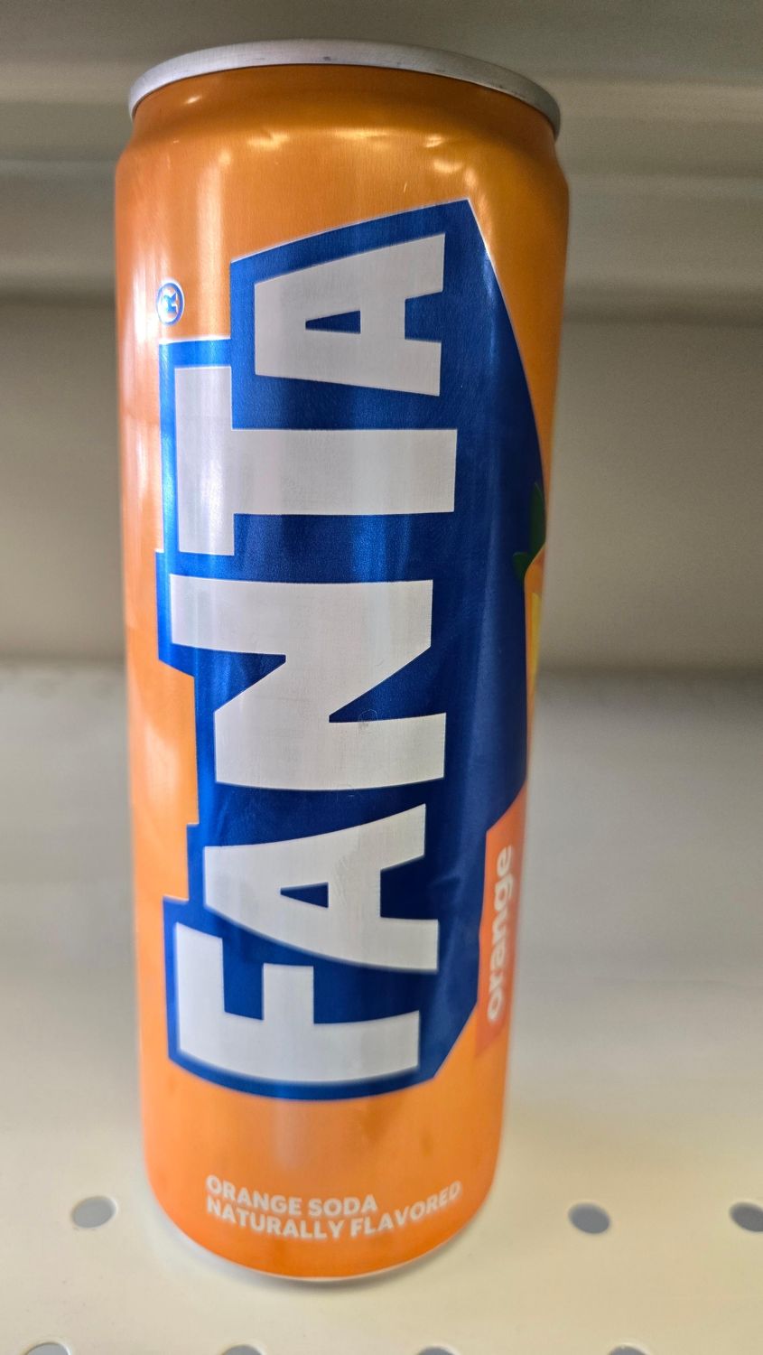 Fanta Orange Soda Soft Drink, 12 fl oz Can