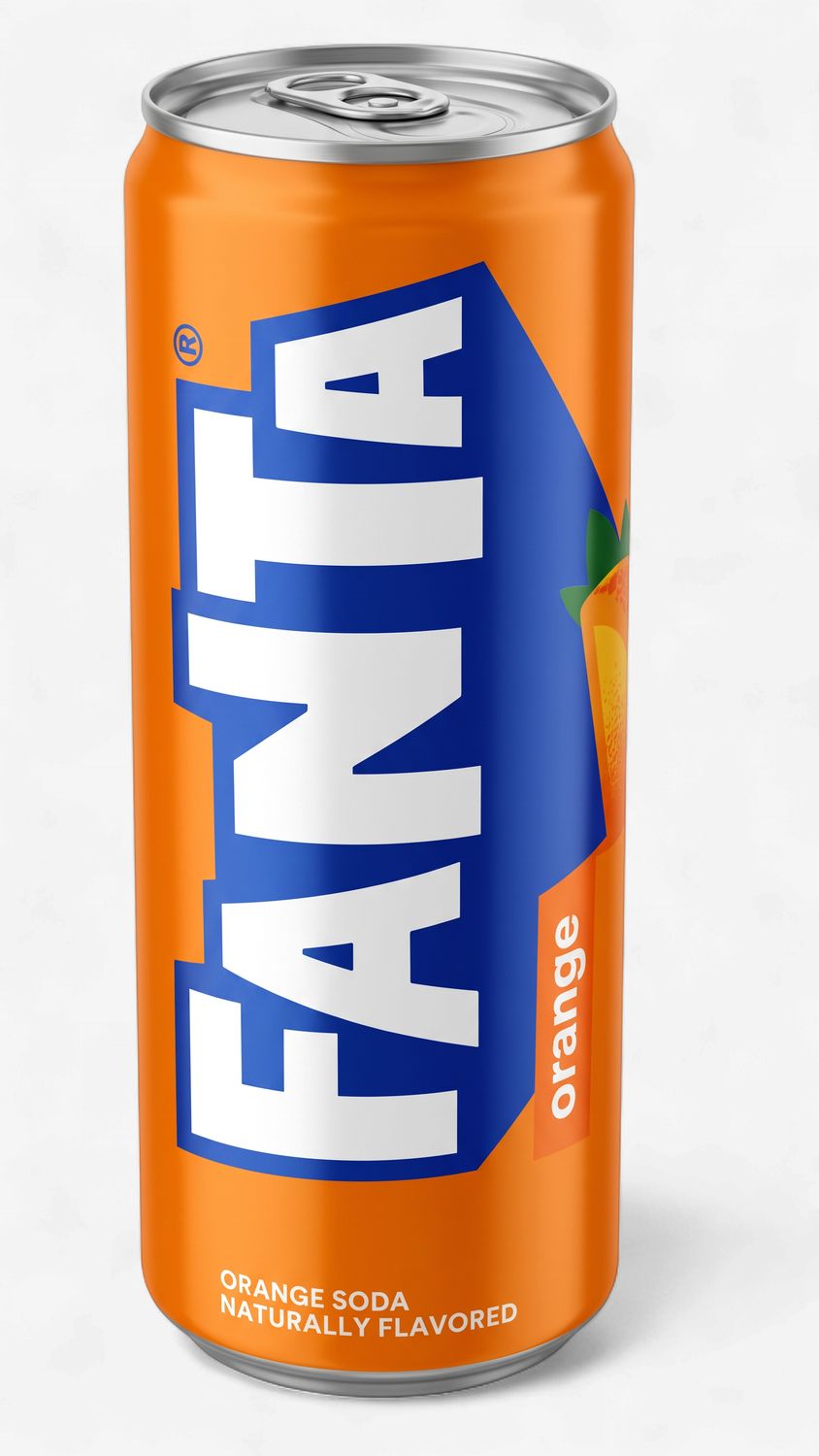 Fanta Orange Soda Soft Drink, 12 fl oz Can