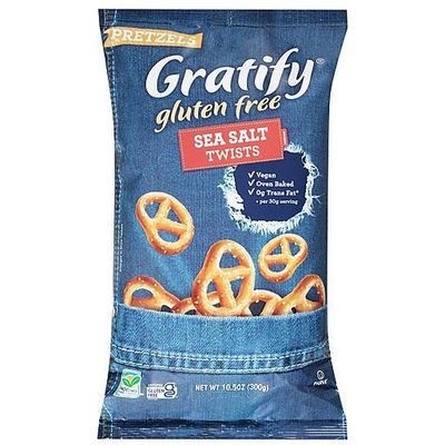 Gratify, GF Pretzel Twists, Sea Salt 10.5 oz (gluten free)