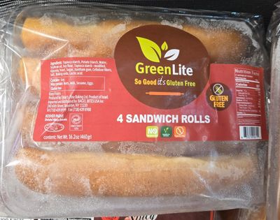 Green Life, GF Sandwich Rolls 4 Count (gluten free)