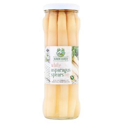 H&amp;E, White Asparagus Spears, 12.5 oz