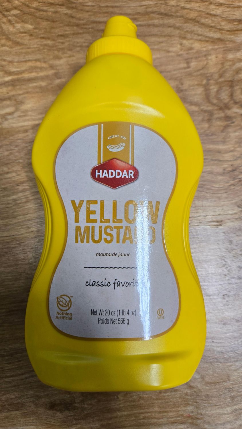 Haddar, Yellow Mustard 20oz