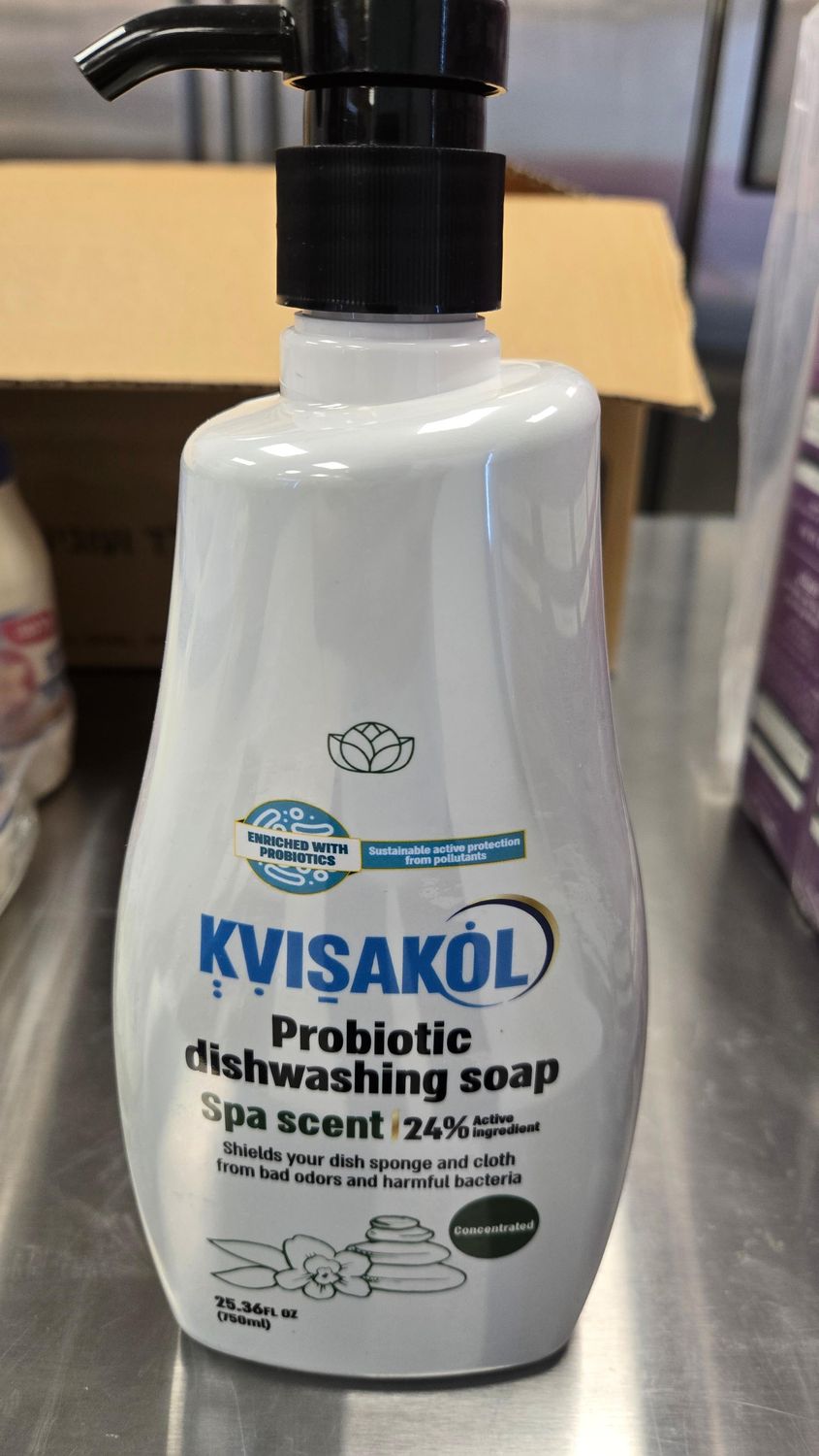 Kvisakol, Dish Soap, Probiotic