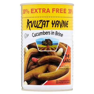 Kvutzat Yavne, Cucumbers in Brine, 7-9, 20% more