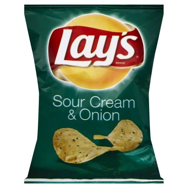 Lay's, Potato Chips Sour Cream &amp; Onion 1oz