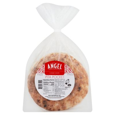 Angel, White Pita Pocket, 4 count