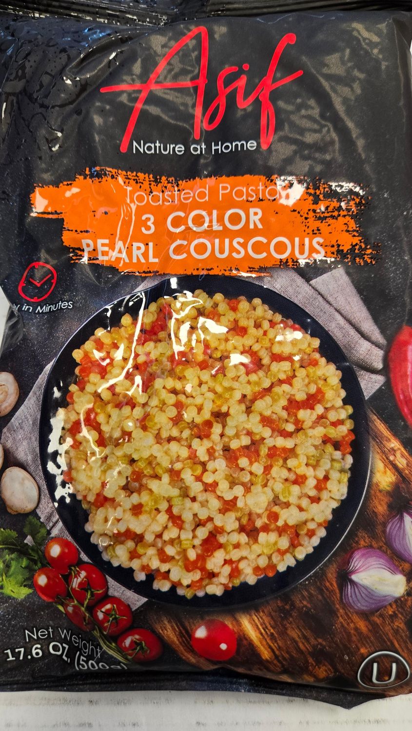 Asif, Toasted pasta 3 color Pearl couscous