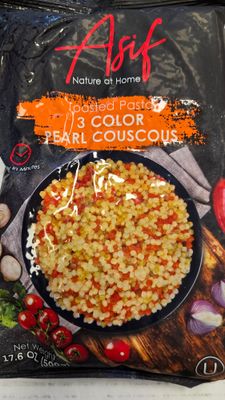 Asif, Toasted pasta 3 color Pearl couscous