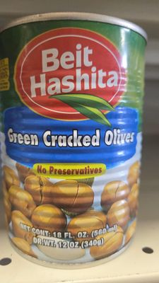 Beit Hashita, Green cracked olives
