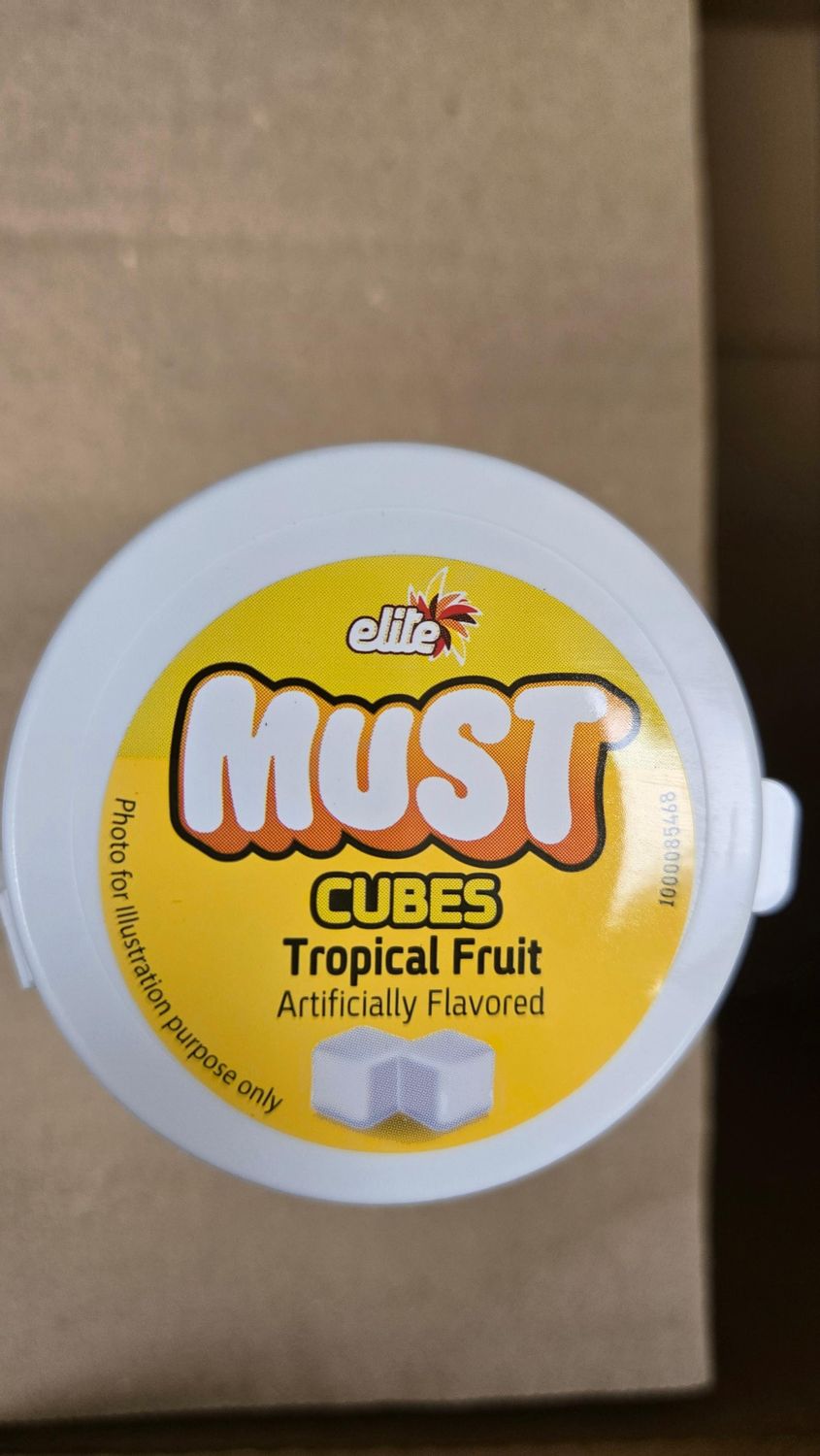 ELite, Must Tropical Fruit Cubes Gum SF