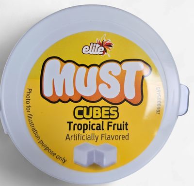 ELite, Must Tropical Fruit Cubes Gum SF
