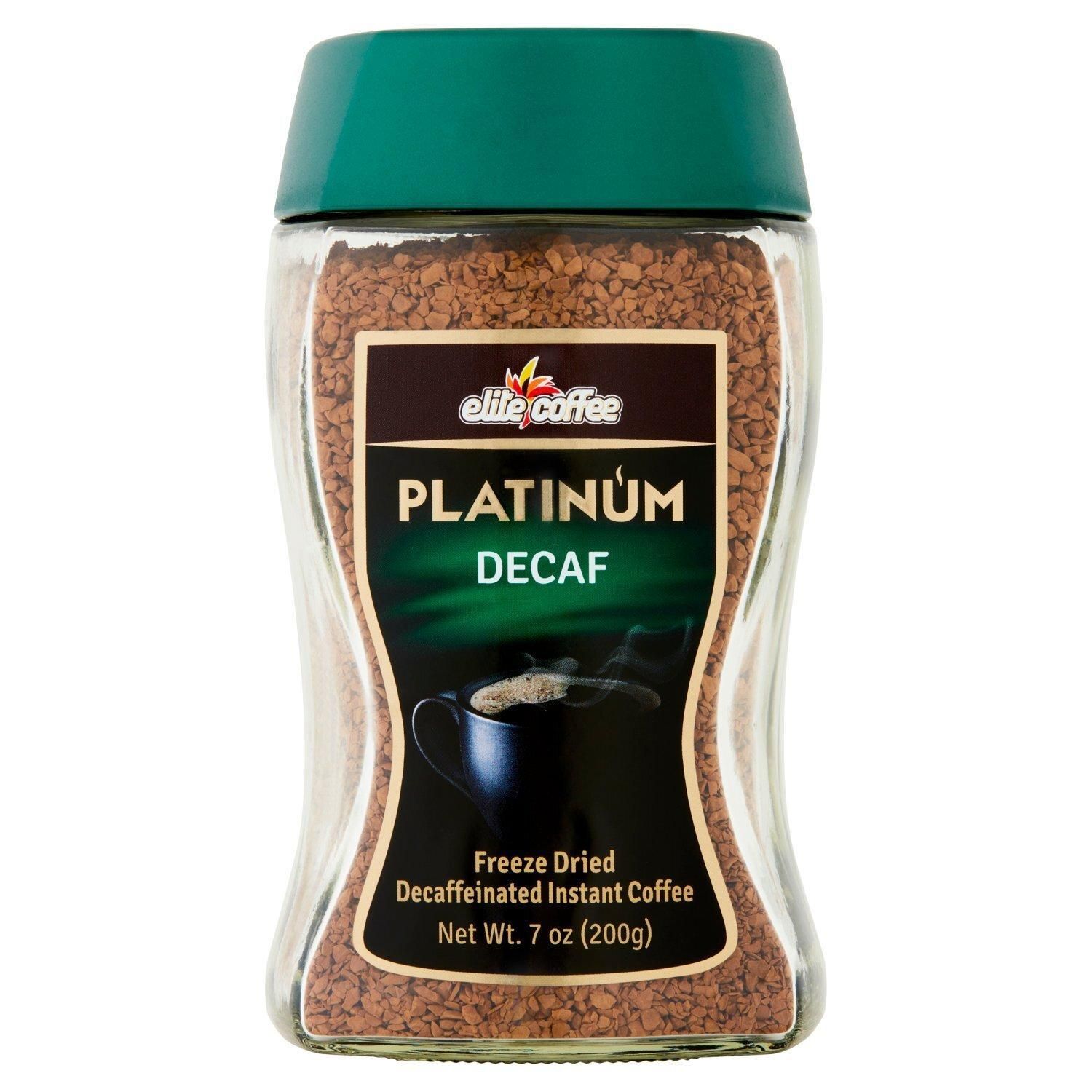 Elite, Platinum Decaf Coffee Freeze Dried