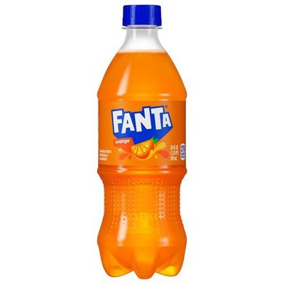 Fanta Orange Soda Soft Drink Bottle, 20 fl oz