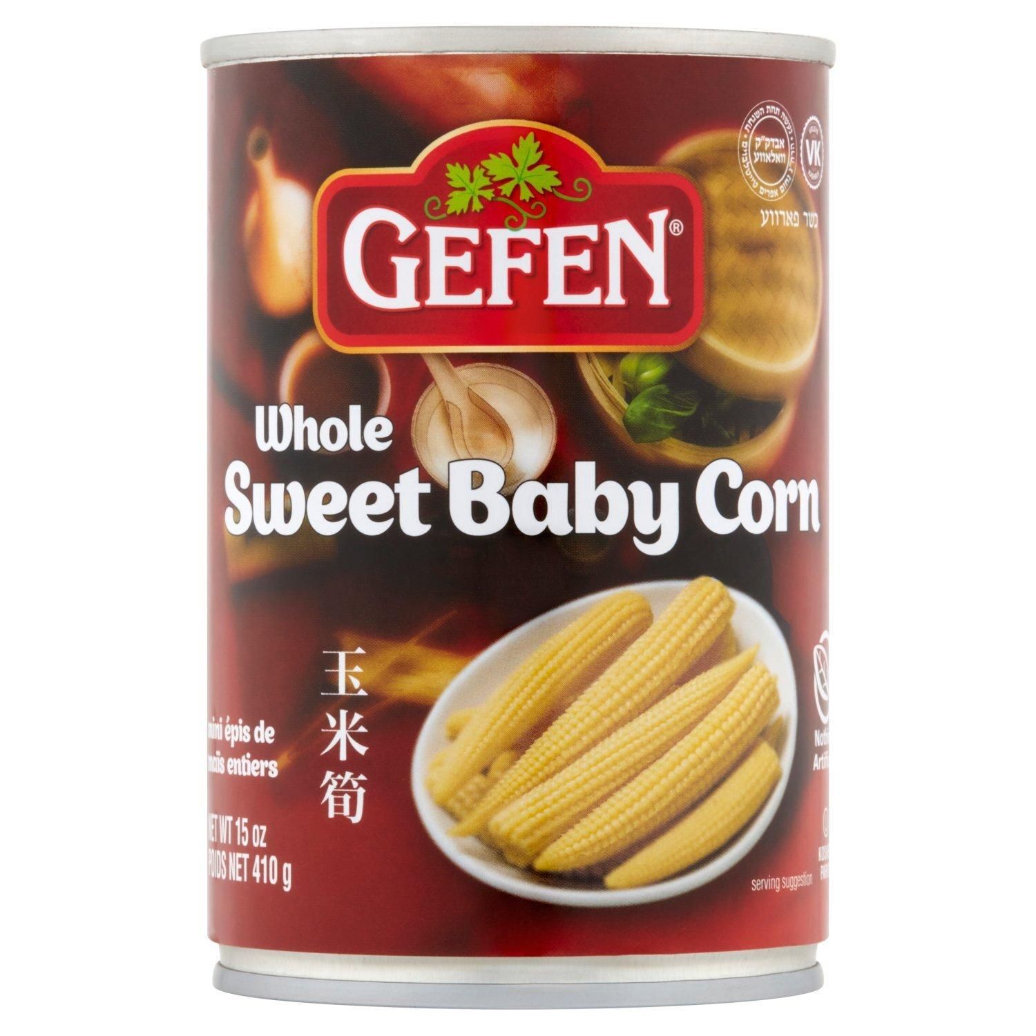 Gefen, Whole Sweet Baby Corn, 15 oz