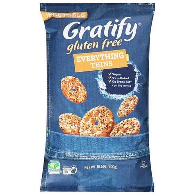 Gratify, GF Everything Thins Pretzels (gluten free)