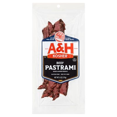 A&amp;H, Beef Pastrami, 6oz, Sliced