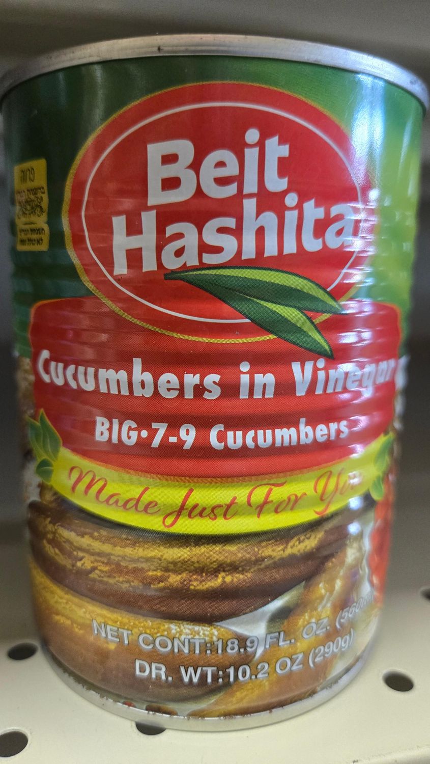 Beit Hashita, Cucumbers in vinegar 7-9 E