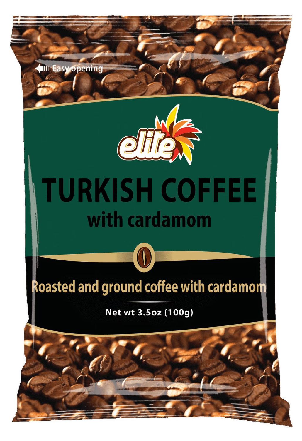 Elite, Turkish Coffee w Cardamom 3.5oz