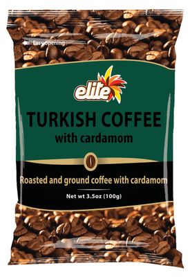 Elite, Turkish Coffee w Cardamom 3.5oz