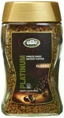 Elite, Platinum Instant Coffee Freeze Dried 7 oz