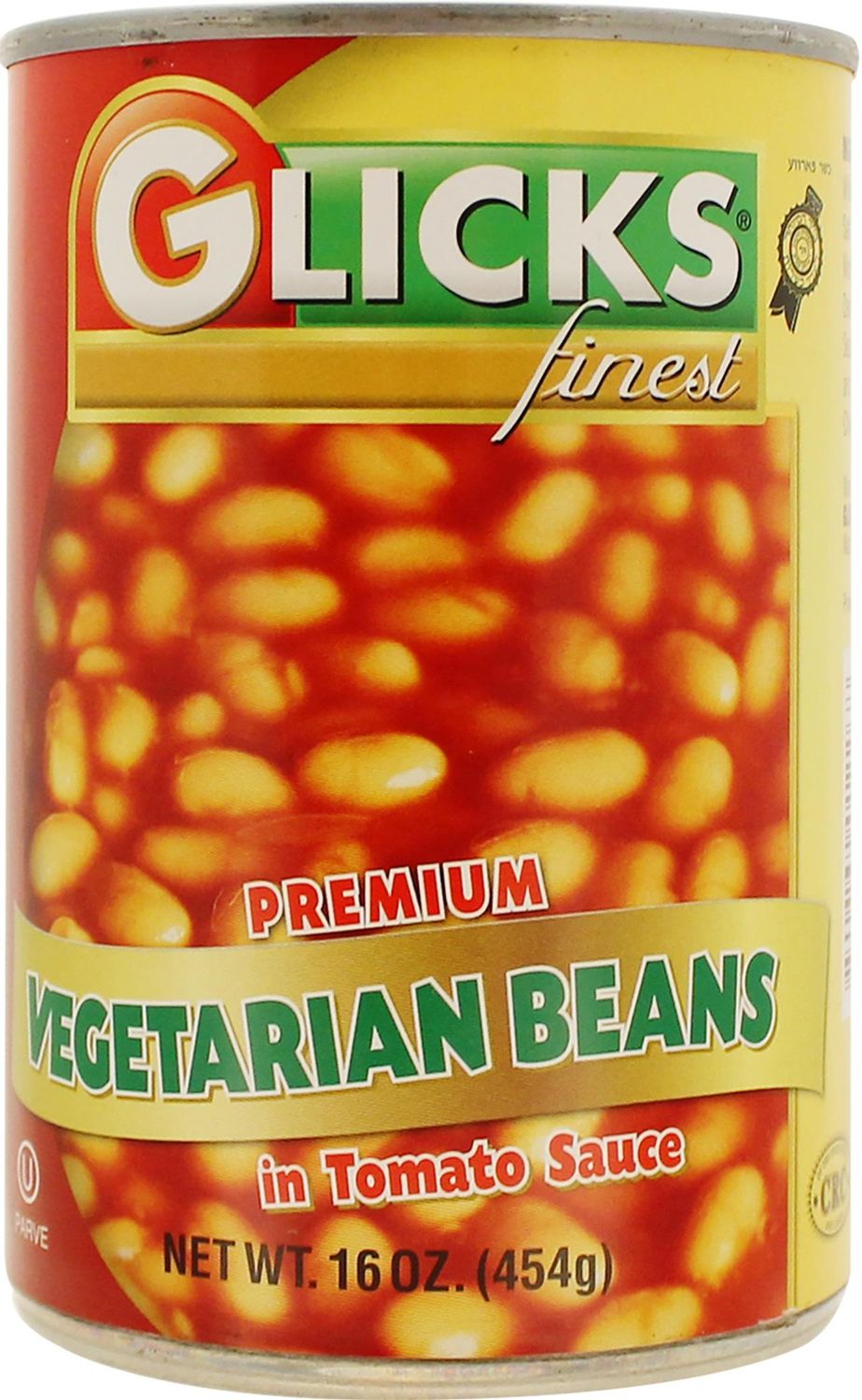 Glicks, Vegetarian Beans in Tomato Sauce, Premium 16 Oz