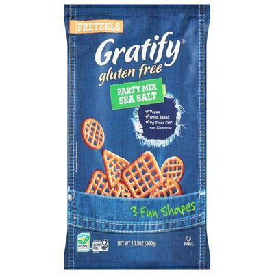 Gratify, GF Party Mix Sea Salt Pretzels (gluten free)