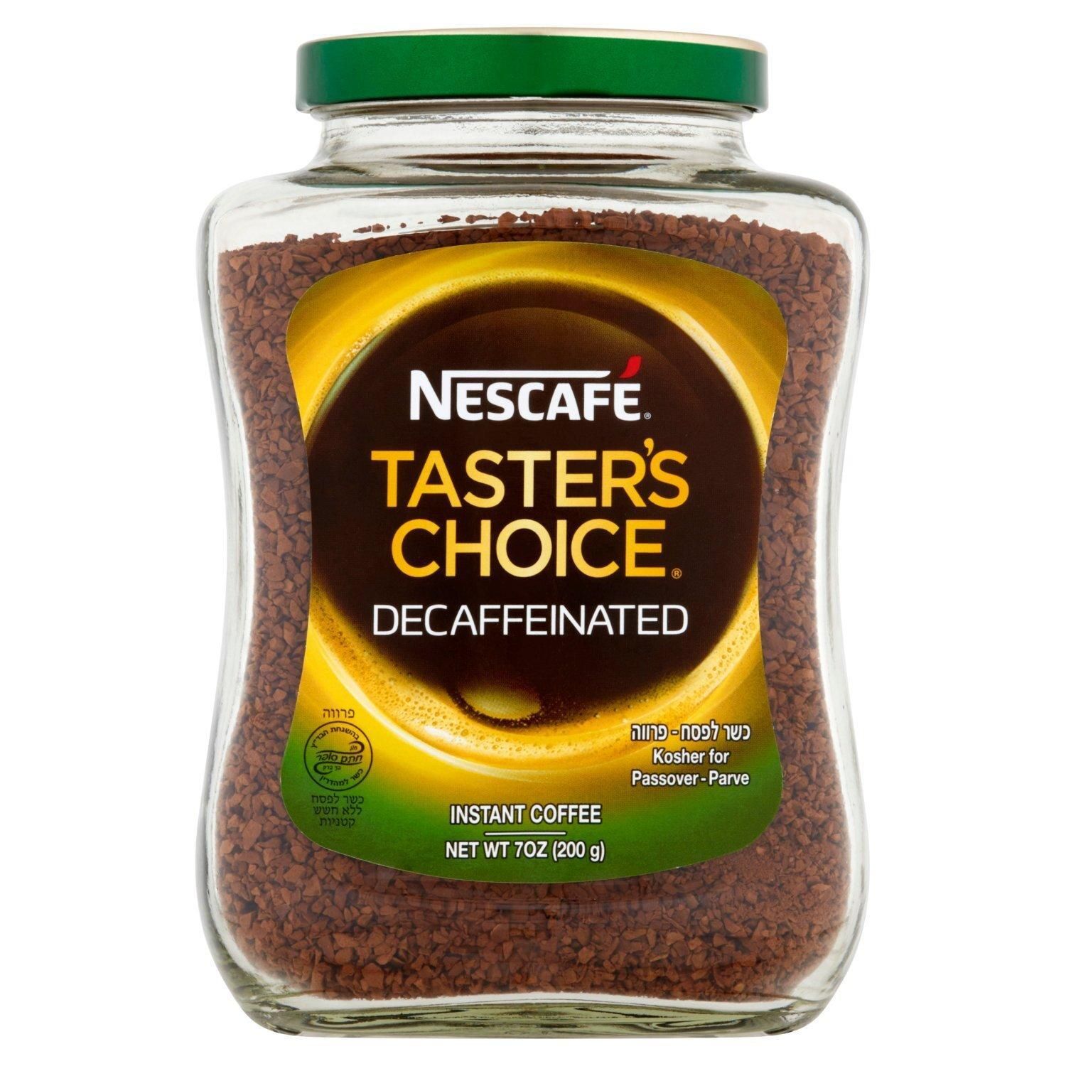 NescafÃ© Tasters Choice Decaffeinated Instant Coffee, 7 oz