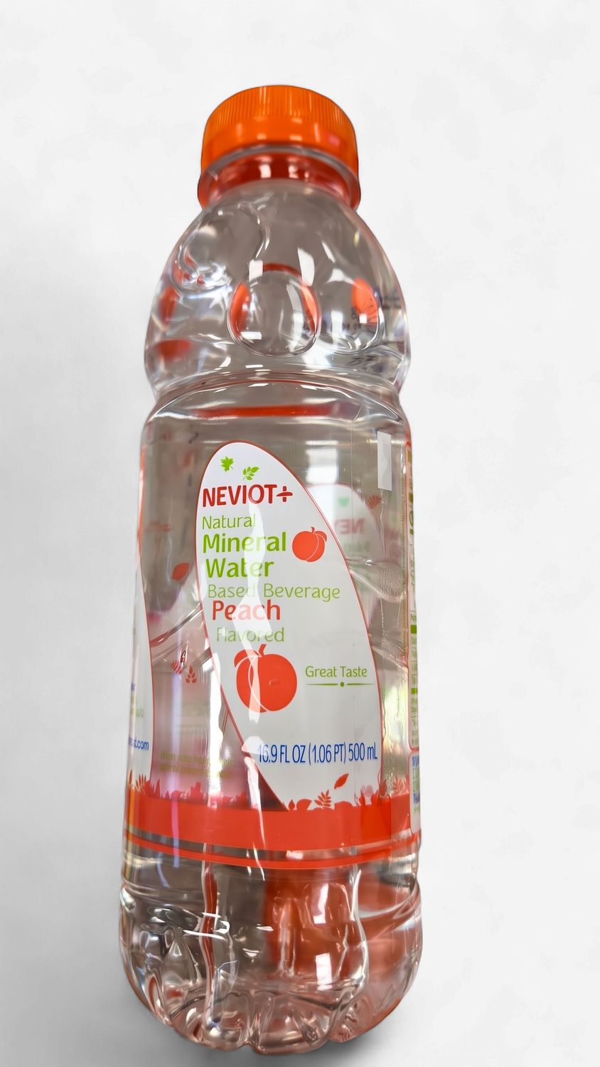 Neviot, Natural Mineral Water, Peach 500ml
