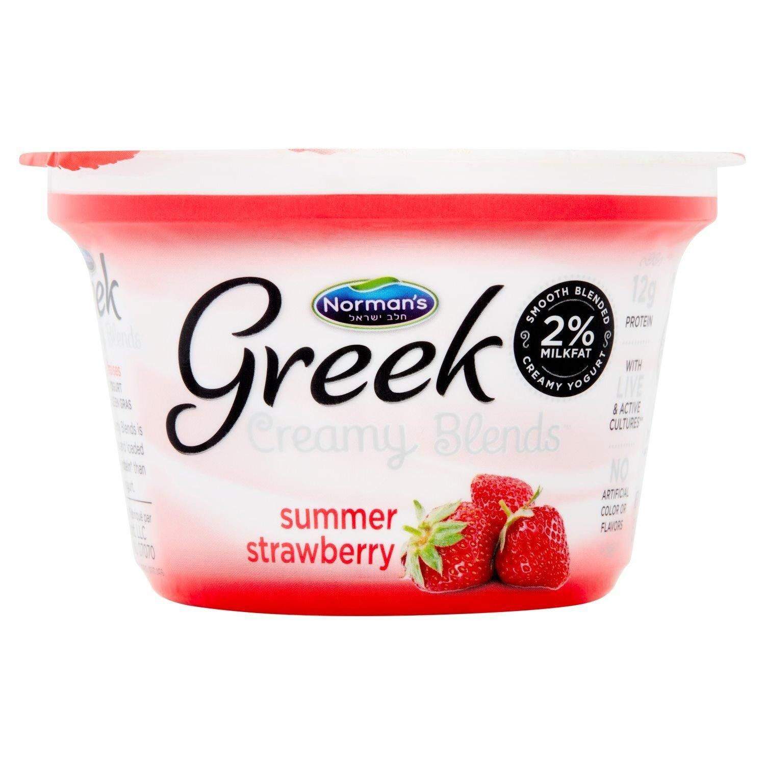Norman's, Greek Summer Strawberry Creamy Yogurt 2%