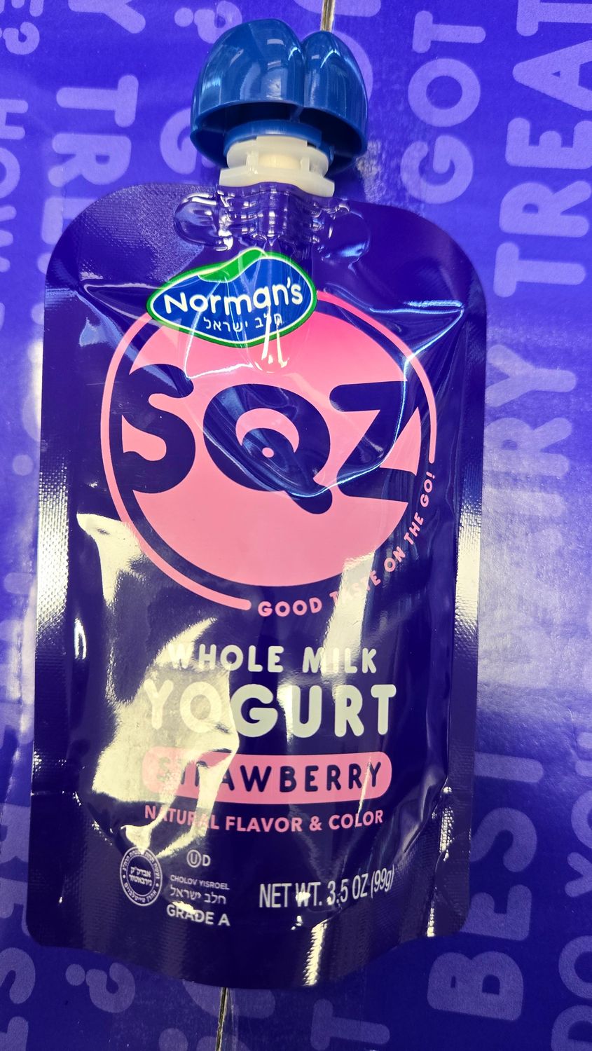 Norman's, Wholemilk Strawberry Yogurt Pouches