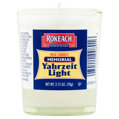Rokeach, Memorial Yahrzeit Candle