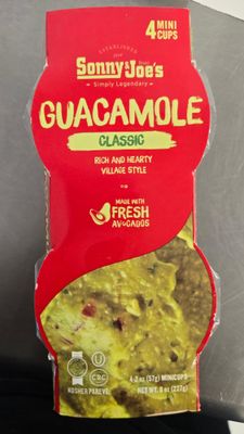 Sonny &amp; Joe's, Guacamole Classic 4 pack sm