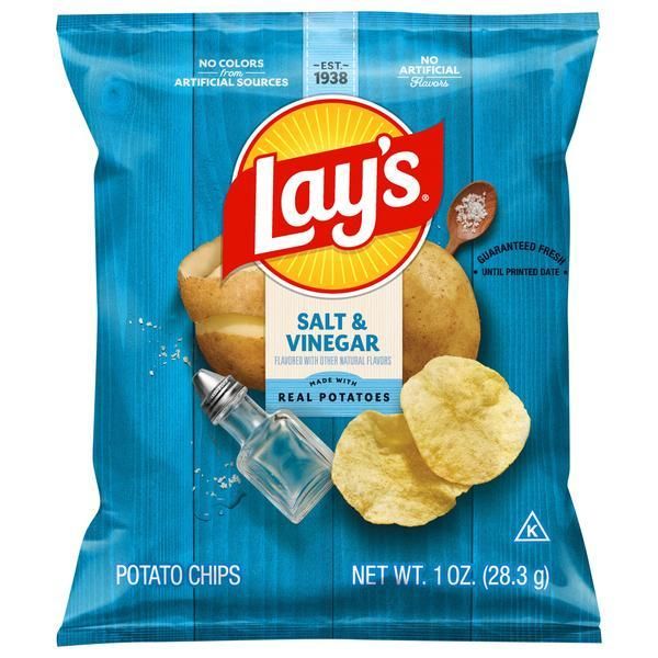 Lay's, Salt &amp; Vinegar Potato Chips 1oz