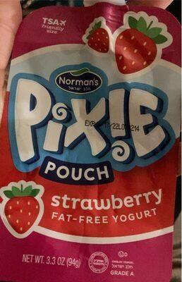 Norman's, Pixie Pouch Strawberry Yogurt