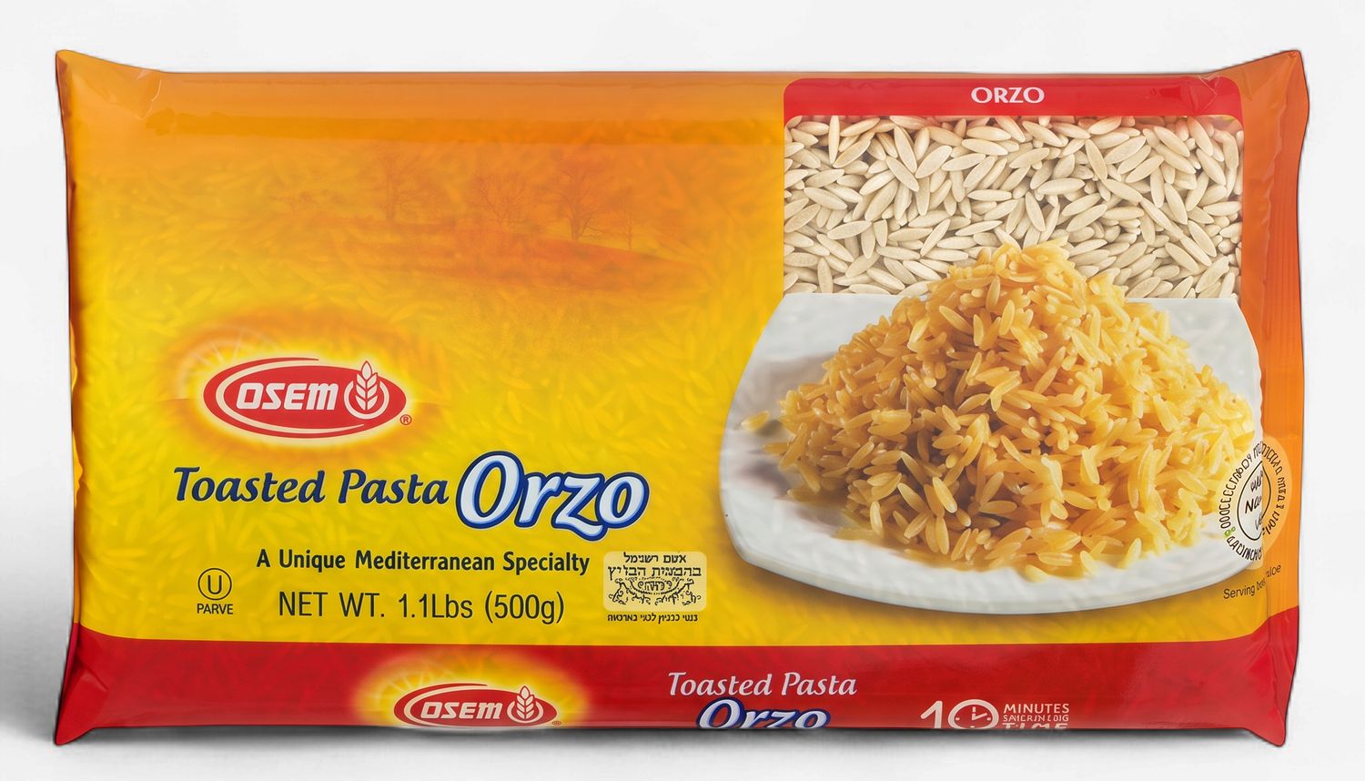 Osem, Toasted Pasta Orzo, 17.0 oz