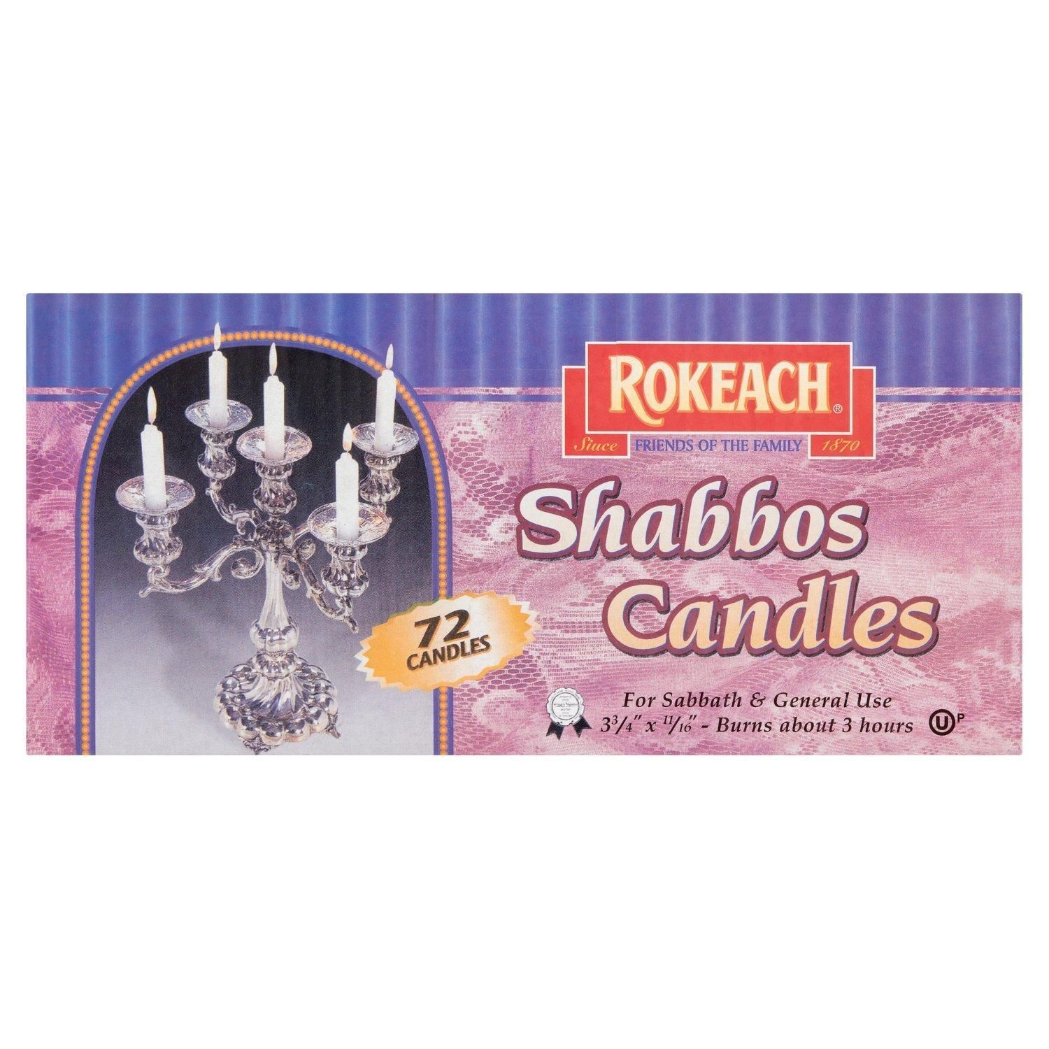 Rokeach, Candles, Shabbos