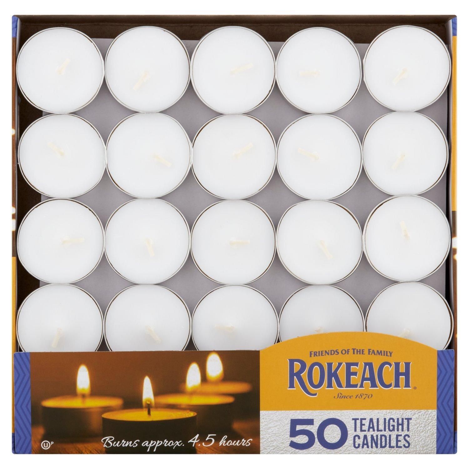 Rokeach, Tea Light Candles, 50 count
