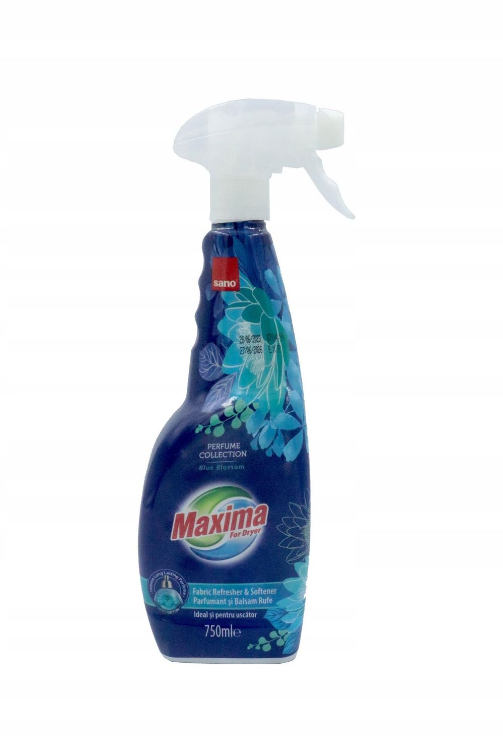 Sano, Maxima Dryer Fabric Softener Spray - Blue Blossom, 750ml