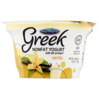 Norman's, Greek Vanilla Nonfat Yogurt