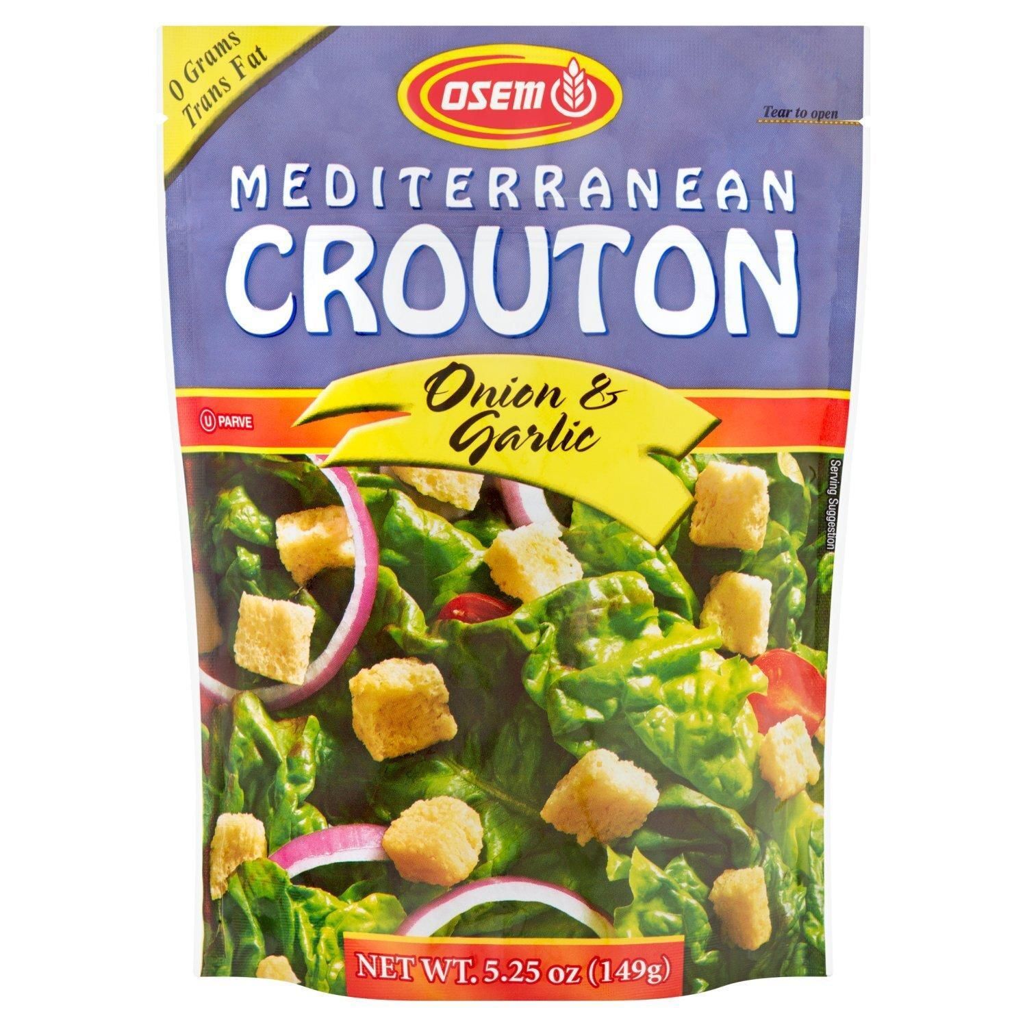 Osem, Onion &amp; Garlic Mediterranean Crouton, 5.25 oz