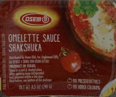 Osem, Shakshuka Omelet Sauce 2 Pack