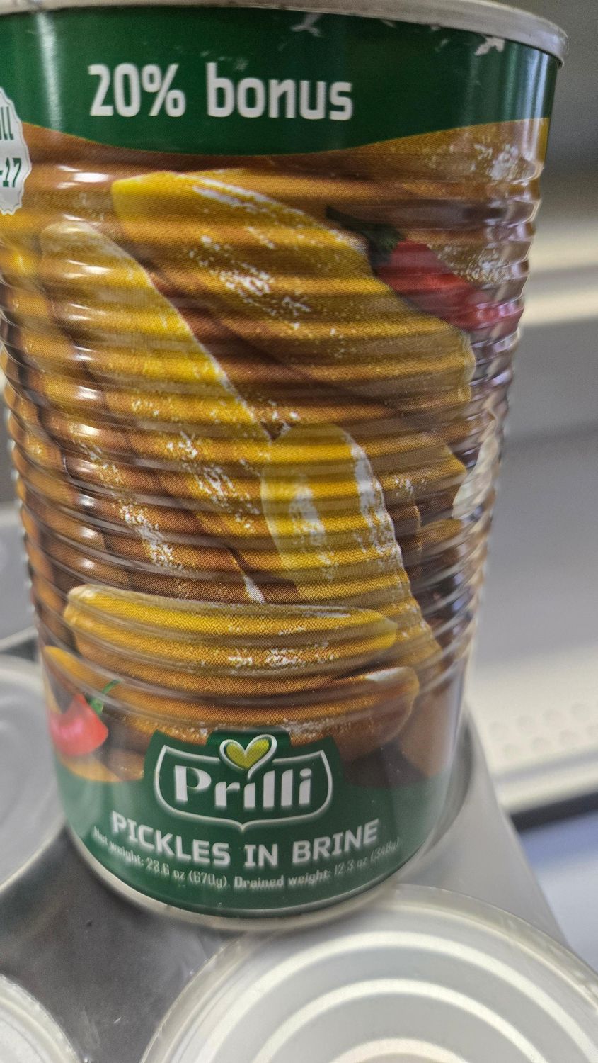 Prilli, Cucumbers in brine, 13-17, 20% more