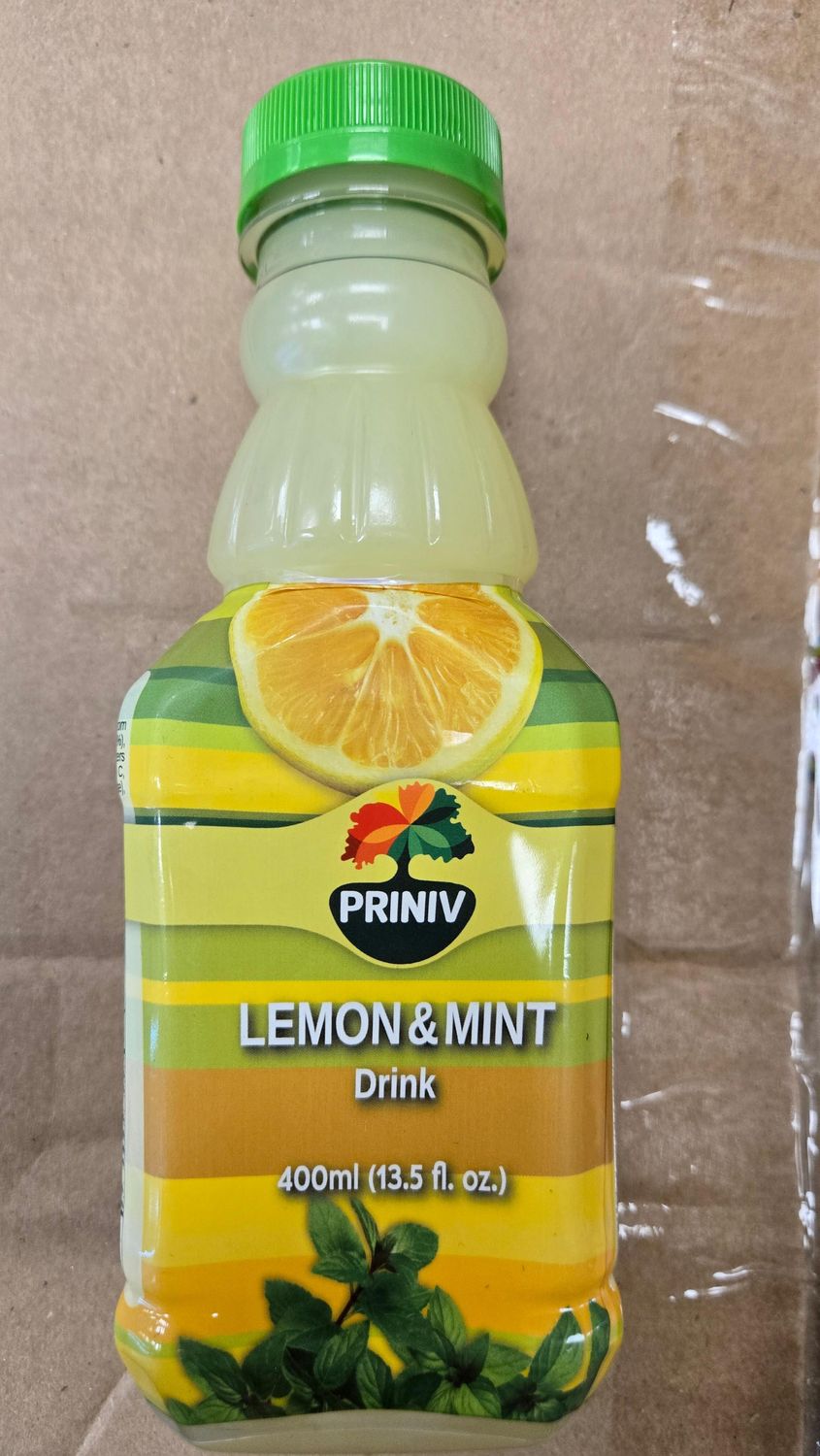 Priniv, Lemon Mint soft drink, 400 ml