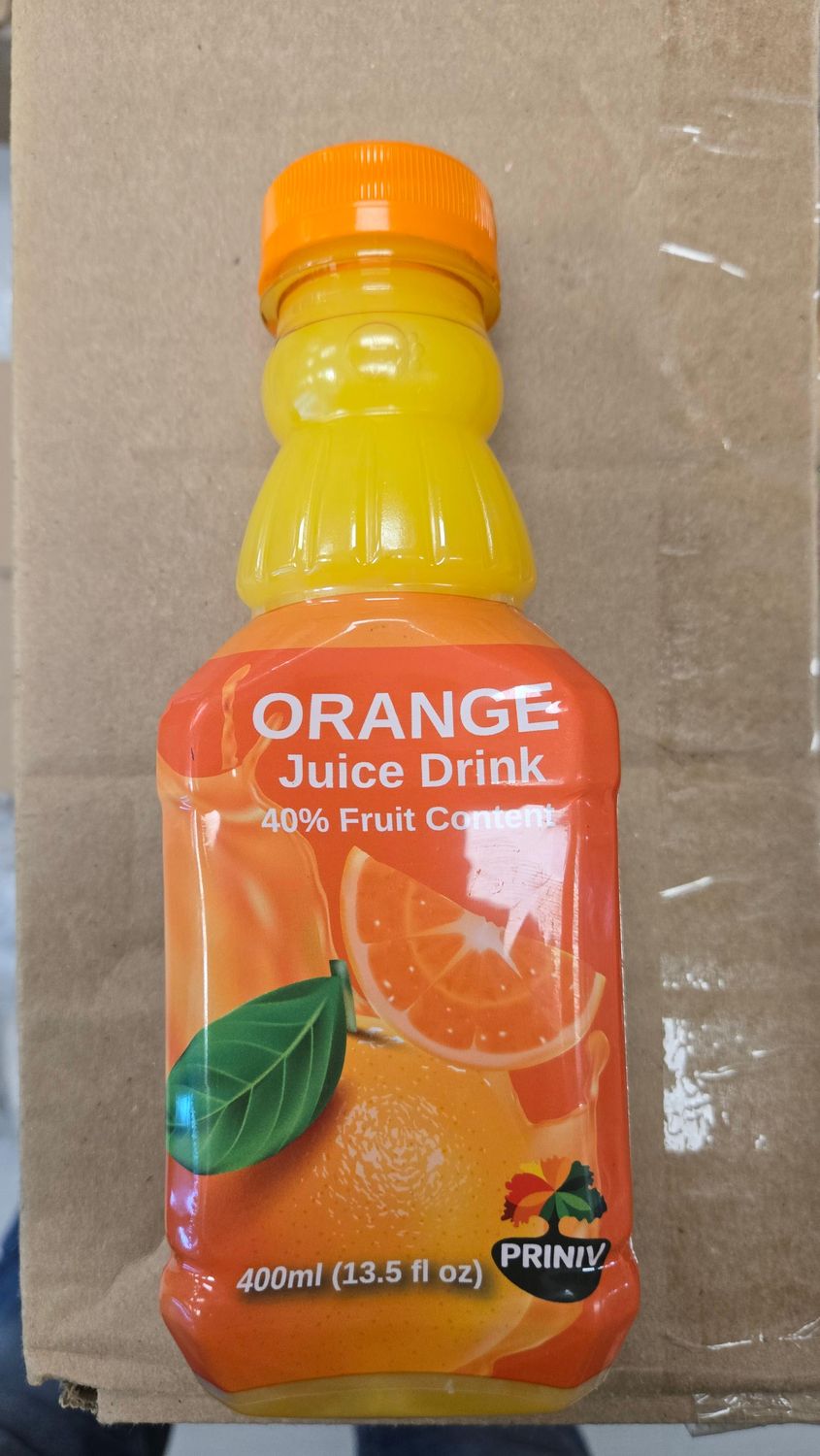 Priniv, Orange juice drink - 40%, 400 ml